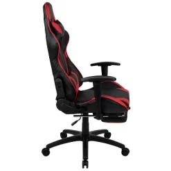 BlackArc Echo Gaming Desk & Chair Set: Black & Red Faux Leather Reclining Gaming Chair; Gaming Desk With Headphone Hook And Cupholder -Luxe Living Interiors Shop GUEST f436caff 2979 4916 a710 0f8cb1f90835 1
