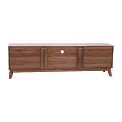 70" Haisley Mid-Century Modern TV Stand For TVs Up To 65" With Adjustable Shelves Dark Walnut - Taylor & Logan 14 70" Haisley Mid-Century Modern TV Stand For TVs Up To 65" With Adjustable Shelves Dark Walnut - Taylor & Logan -Luxe Living Interiors Shop GUEST f442fe6c ac2e 4735 a979 145d05fe783d