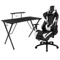 BlackArc Tango Gaming Desk & Chair Set - Reclining Gaming Chair With Slide-Out Footrest & Gaming Desk With Cupholder/Headphone Hook -Luxe Living Interiors Shop GUEST f49a3922 8a3e 4b16 9cb8 60293e160b7c 1