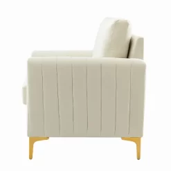 Set Of 2 Iapygia Contemporary Tufted Wooden Upholstered Club Chair With Metal Legs For Bedroom Club Chair| ARTFUL LIVING DESIGN 21 Set Of 2 Iapygia Contemporary Tufted Wooden Upholstered Club Chair With Metal Legs For Bedroom Club Chair| ARTFUL LIVING DESIGN -Luxe Living Interiors Shop GUEST f625166b 6735 4e4b a7f7 a321741ebe93