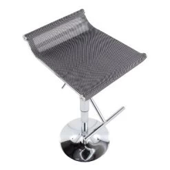 Mirage Ale Mesh Fabric/Metal Barstool Chrome/Silver - LumiSource 14 Mirage Ale Mesh Fabric/Metal Barstool Chrome/Silver - LumiSource -Luxe Living Interiors Shop GUEST f67716c6 0653 4205 90f4 3aa733c1d981