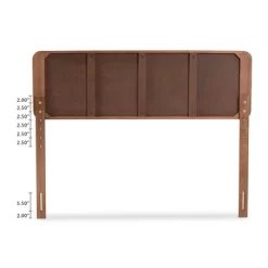 Artemis Walnut Finished Wood Platform Bed Brown - Baxton Studio -Luxe Living Interiors Shop GUEST f6810256 0d19 4fba 8517 0ed3e12019ac