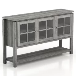 Carita Transitional Windowpane Cabinets Buffet - HOMES: Inside + Out -Luxe Living Interiors Shop GUEST f94559b5 b0fd 4791 8c78 8484665c393f