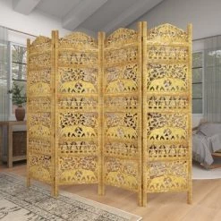 Traditional 4 Panel Fine Carved Room Divider Screen Gold - Olivia & May 40 Traditional 4 Panel Fine Carved Room Divider Screen Gold - Olivia & May -Luxe Living Interiors Shop GUEST f9e2c01e fde7 4ff6 973e 1cc4f2422d41