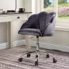 Simple Relax Office Chair In Dark Gray Velvet And Chrome -Luxe Living Interiors Shop GUEST fa49cd07 1bbe 4747 bcec bfe3ed37985b
