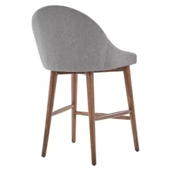 Set Of 2 24" Conrad Walnut Modern Counter Height Barstools - Inspire Q -Luxe Living Interiors Shop GUEST faf8c64f 0111 484e 88b5 13ff2b53c227