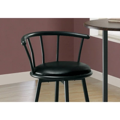 2pc 36"H Barstools Swivel Metal Black - EveryRoom 4 2pc 36"H Barstools Swivel Metal Black - EveryRoom - Image 2