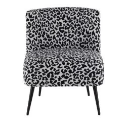 Fran Contemporary Leopard Fabric Slipper Chair - LumiSource -Luxe Living Interiors Shop GUEST fd216862 b130 477c 9ae6 5d75e4cc71eb