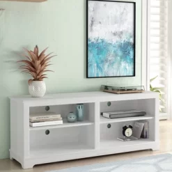 58" Modern Style TV Stand For TVs Up To 65" White - Festivo 11 58" Modern Style TV Stand For TVs Up To 65" White - Festivo -Luxe Living Interiors Shop GUEST fd7ff49e 3735 4e02 9af0 3e6e37dfb0f1