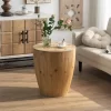21.06" Retro Style Bucket Shaped Coffee Table, Natural - ModernLuxe 1 21.06" Retro Style Bucket Shaped Coffee Table, Natural - ModernLuxe -Luxe Living Interiors Shop GUEST fdd44ab6 aef8 4c2e a83f a10892aa7241