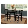 Set Of 3 30" Square Counter Height Table With 2 Madrid Dining Sets Black - International Concepts -Luxe Living Interiors Shop GUEST fdd87071 0795 4a32 b1f1 5dfaeae6d0bf