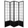 6 Ft. Tall Zen Shoji Screen - Black (4 Panels) -Luxe Living Interiors Shop GUEST ff860678 be46 47f3 94dd f681ef61ea21